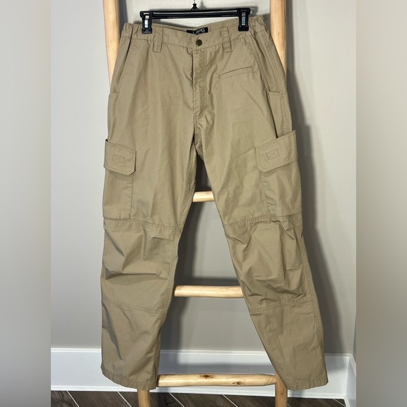 ✨LAPG Men's Tan Cargo Pants tactical pants 34/32 - Picture 1 of 10